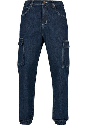 WITH CARGO POCKETS - Vaqueros boyfriend - indigo raw