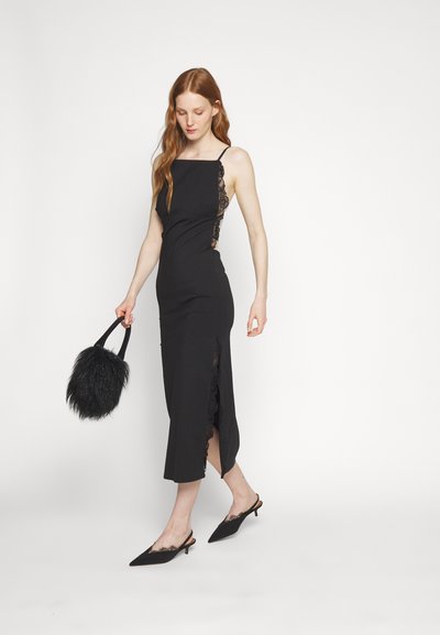 Vaillant BARE BACK DRESS WITH LACE DETAIL - Cocktail φόρεμα / Φόρεμα για πάρτι - black sheath