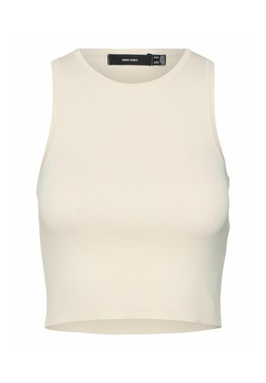 Vero Moda GINNY O-NECK NOOS - Top - eggnog