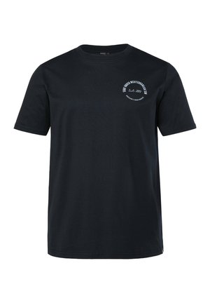 Men Plus, T-SHIRT, PRINT, SHORT SLEEVES, UP TO 8XL - T-Shirt print - black