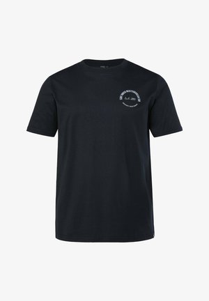 Men Plus, T-SHIRT, PRINT, SHORT SLEEVES, UP TO 8XL - T-Shirt print - black