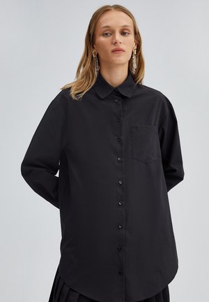 POLIN WITH POCKET - Camicia - black