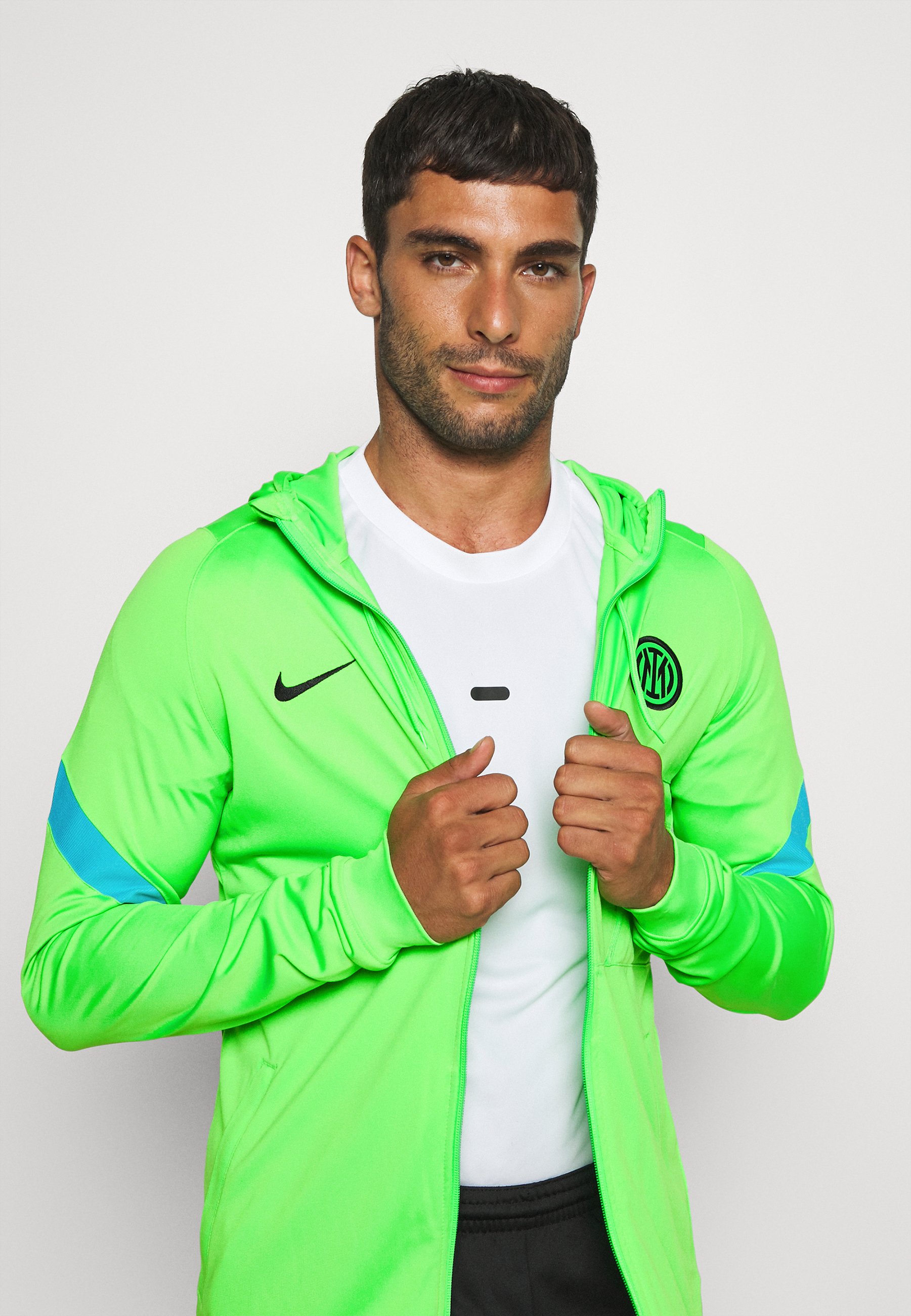 Nike Performance INTER MAILAND STRIKE TRACKSUIT - Squadra - green  strike/black/chlorine blue/verde - Zalando.it