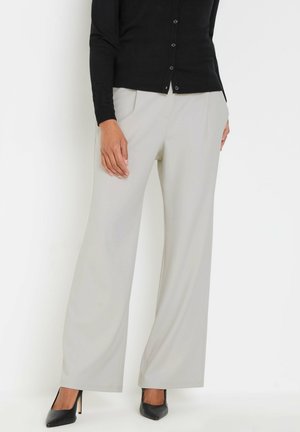 WIDE LEG TAILORED - Stoffhose - grey
