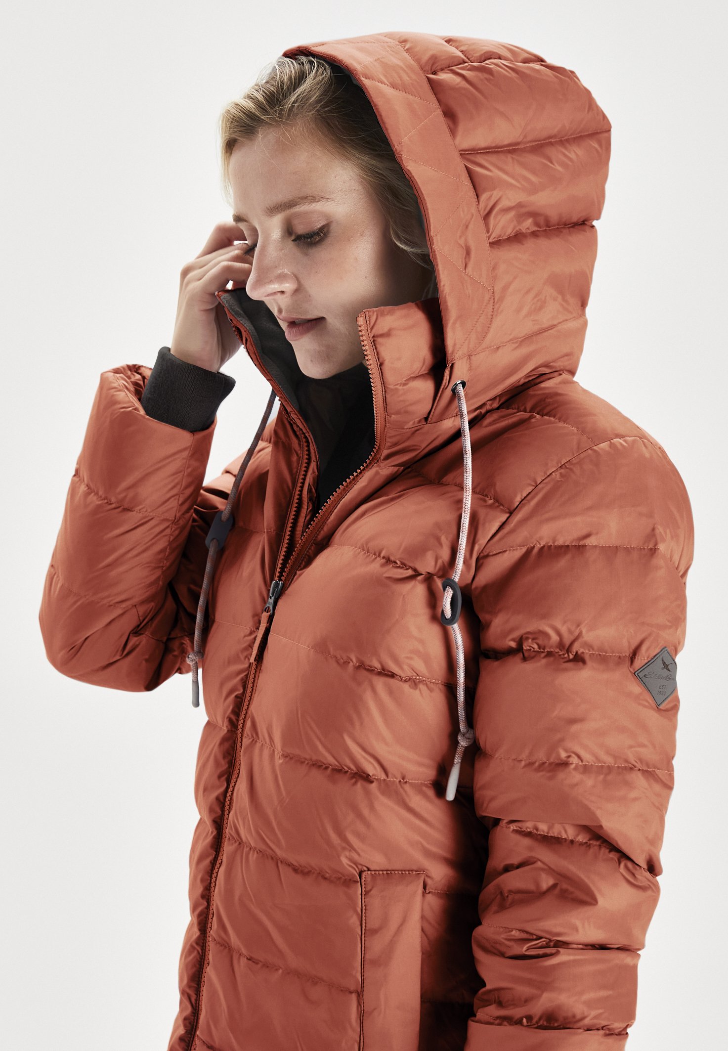 eddie bauer orange jacket