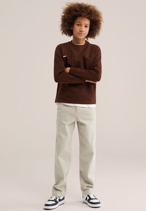 WE Fashion, Top s dlhým rukávom - cinnamon brown