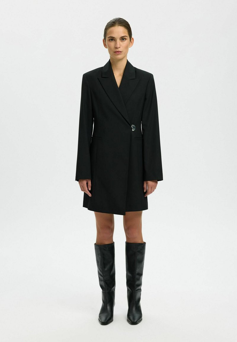 Selected Femme STRUCTURED - Hverdagskjole - black
