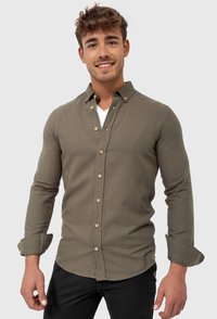 INDICODE JEANS - LANGARM RIVERSIDE - Hemd - army Thumbnail-Bild 1