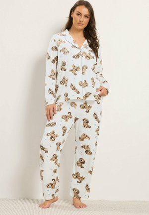 Yours Clothing, PLUS SIZE PYJAMAS - Pyjama - white