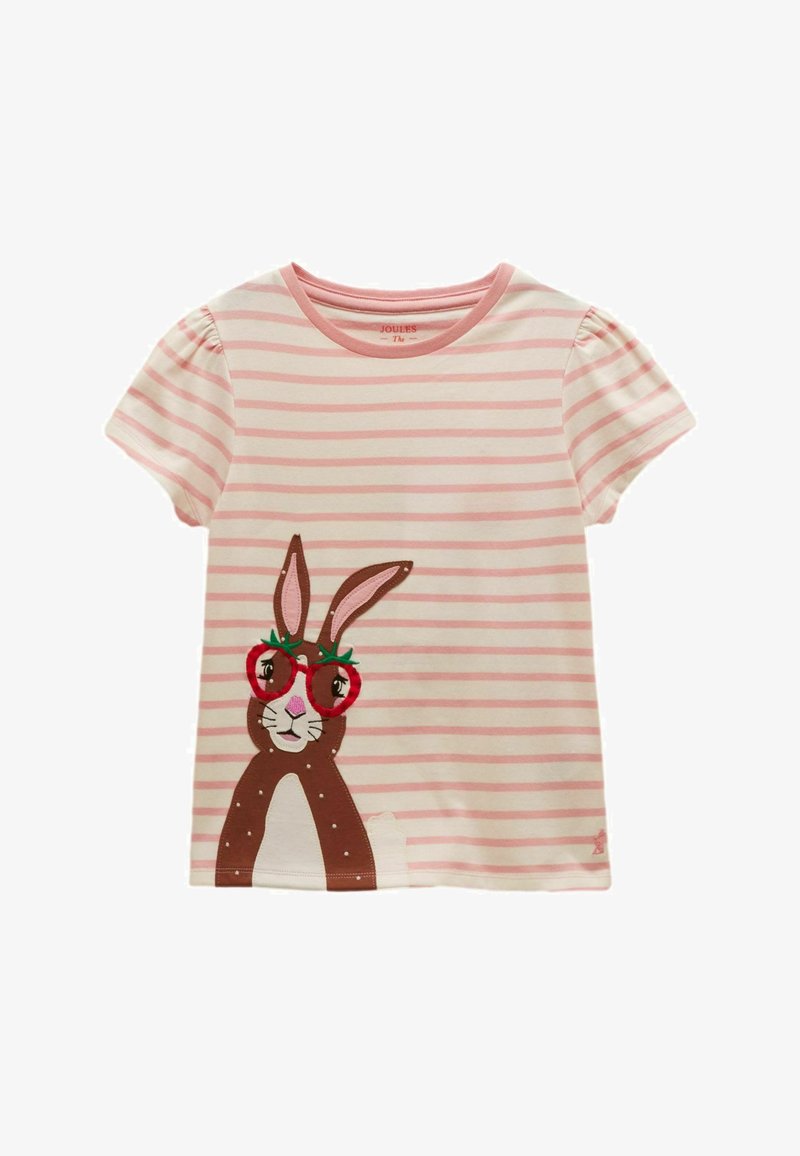 Joules Rabbit Design Joules T-shirt print - pink bunny/gemêleerd donkerroze - Zalando.be