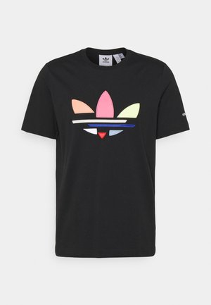 T-shirts med print - black/multicolor