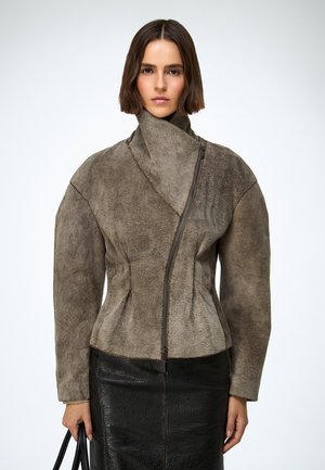 Chaqueta de cuero - grey