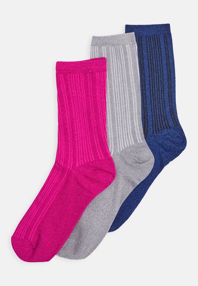 SLF3PACK LANA SOCK 3 PACK - Calze - very berry/quicksilver/blueprint