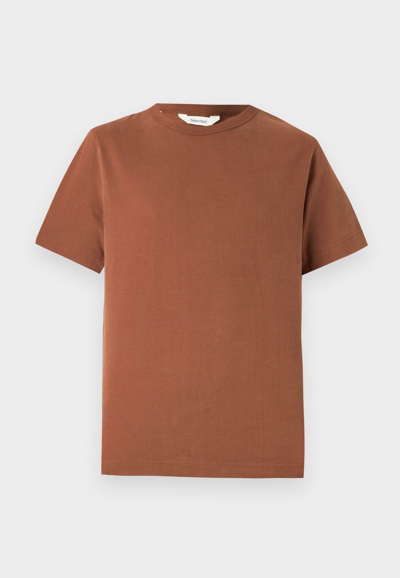 Selected Homme T-shirt basic bruin