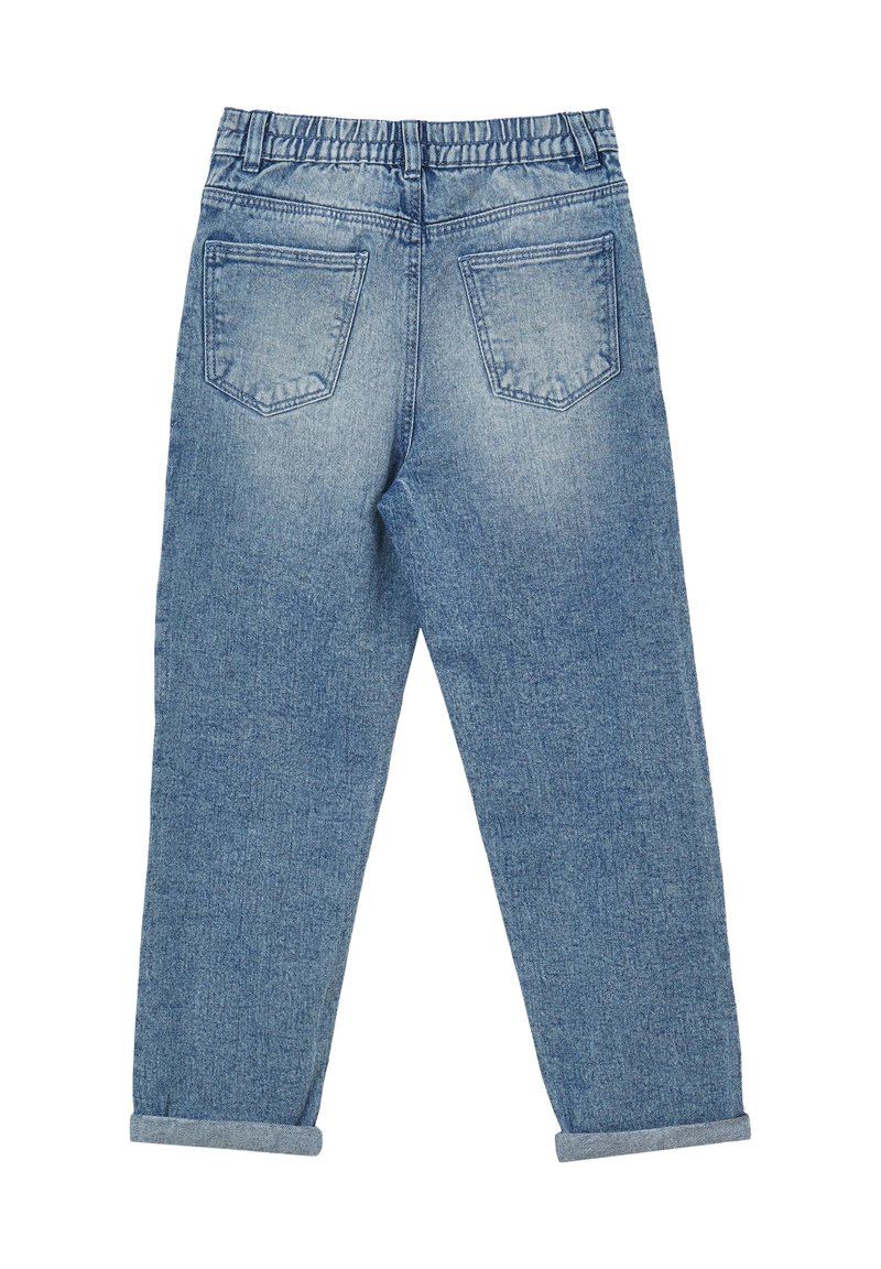 Calliope MOM SCRITTE Jeans slim fit blu denim medio chiaro