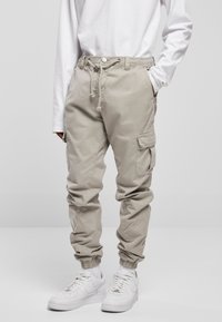 Urban Classics - JOGGING  - Cargo trousers - wolfgrey Thumbnail Image 1