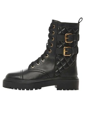 Lace-up ankle boots - black