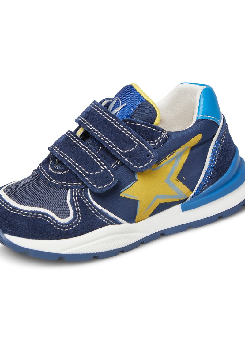 Sneaker lacci,Naturino Hess High,pelle nera e oro,Suola gomma