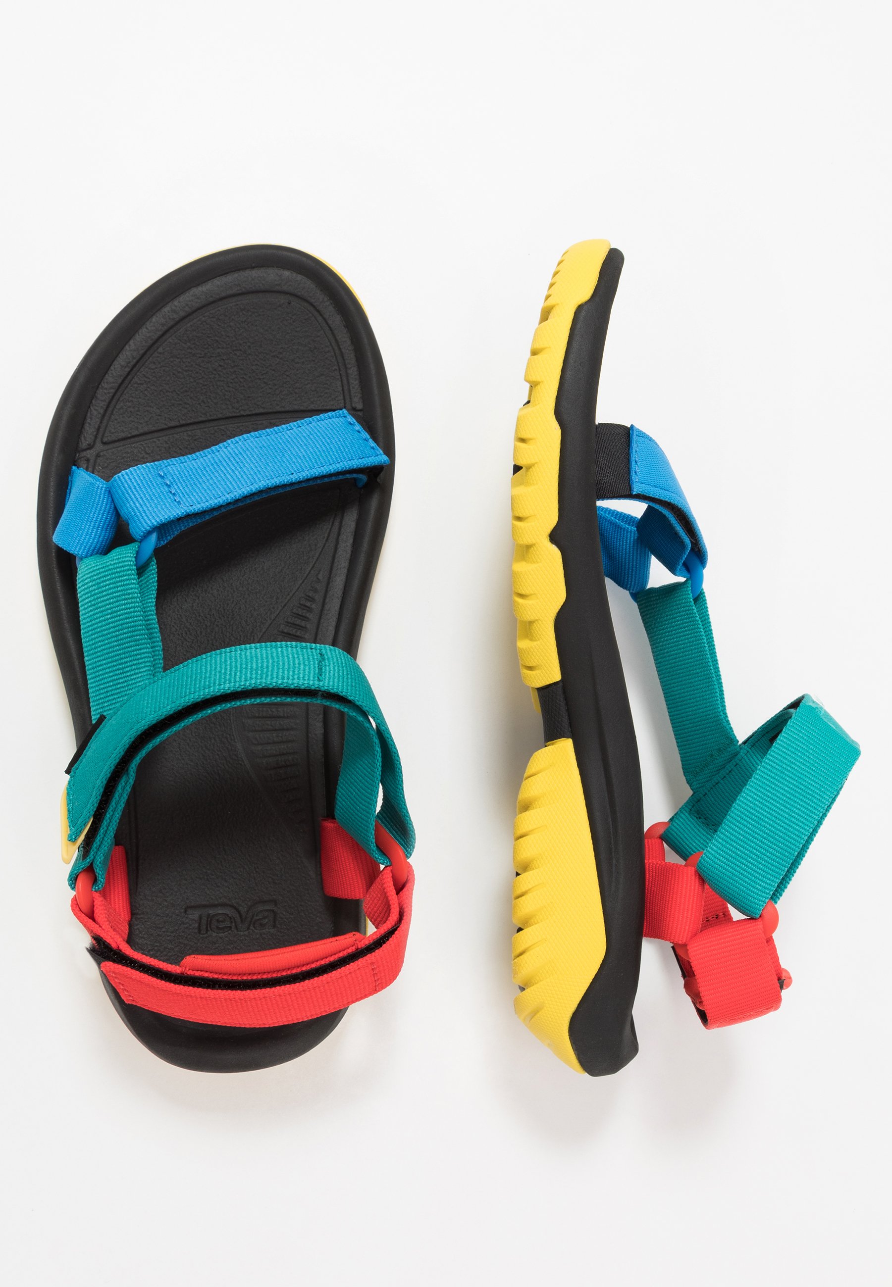 colourful teva sandals