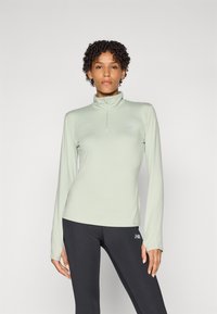 New Balance ESSENTIALS SPACE DYE QUARTER ZIP - Hosszú ujjú felső - garter snake
