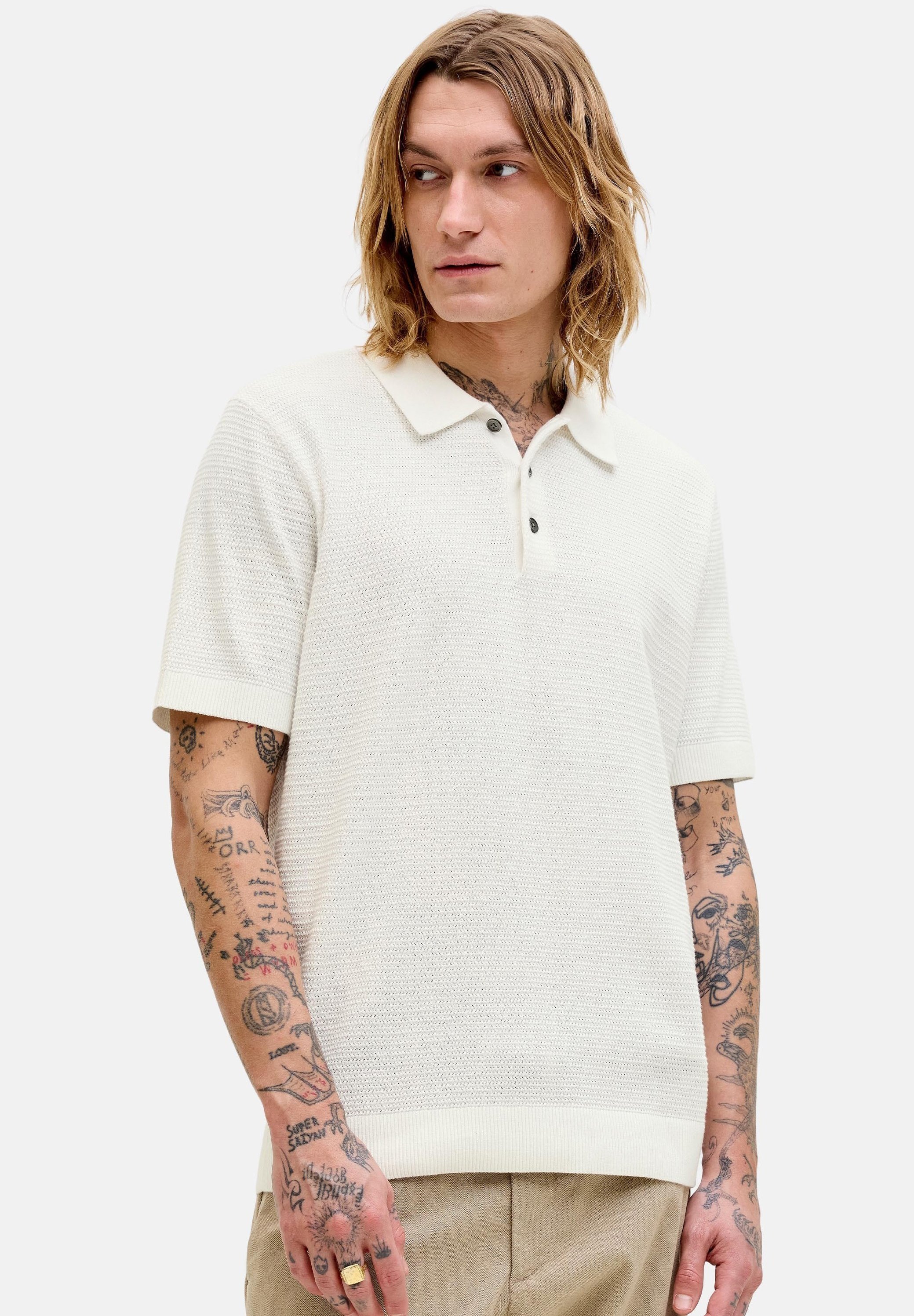 【archive】sullen Double Layered Poloshirt Jack & Jones 2 PACK - Poloshirt - creme/hellblau/offwhite - Zalando