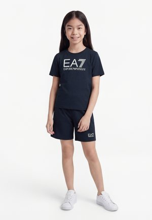 EA7 Emporio Armani UNISEX SET - Nyomott mintás póló - blue