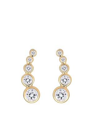SPARKLING BASIC - MIT KRISTALLEN VON SWAROVSKI® - Uhani - gold-coloured/white