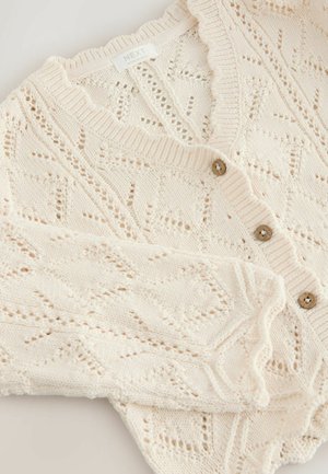 Next REGULAR FIT - V-NECK - Cardigan - ecru