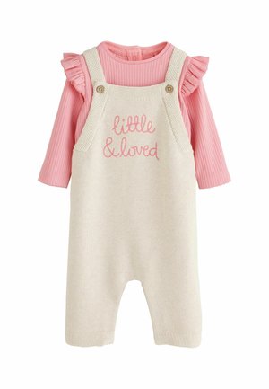 Next, KNIT BABY BODYSUIT & DUNGAREE 2 PIECE SET - Body - ecru