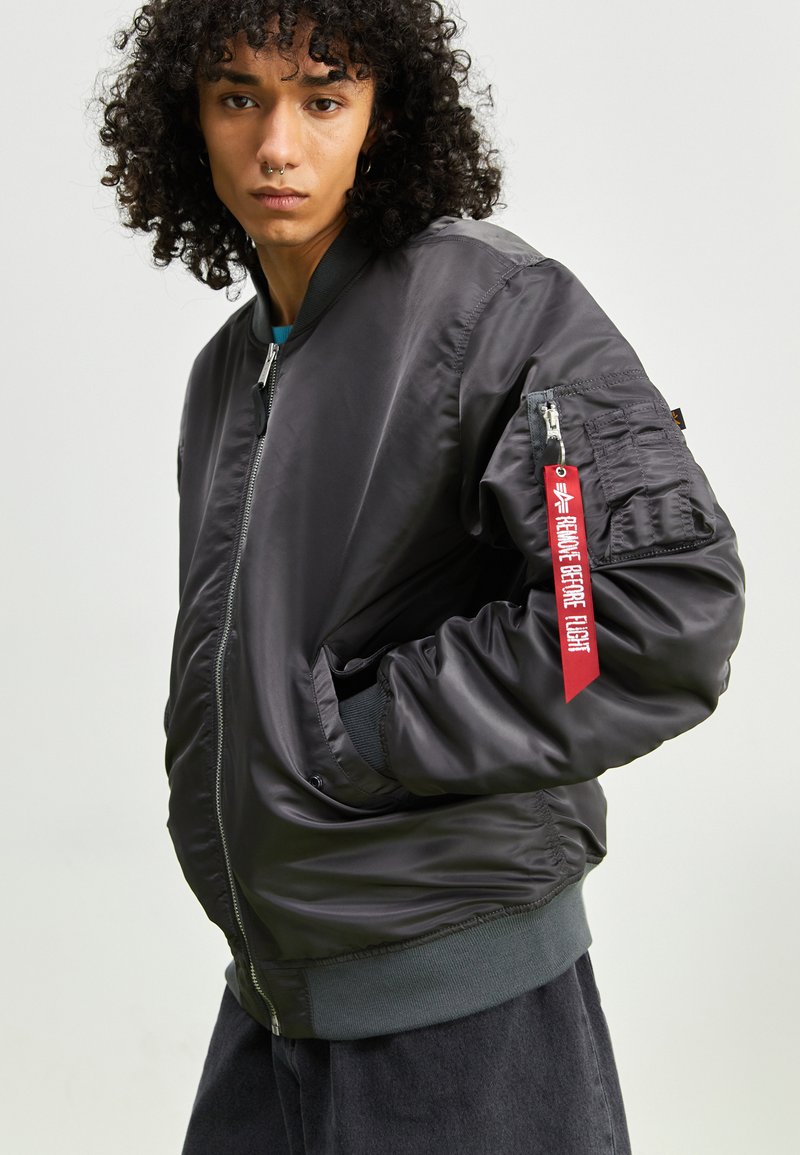 Alpha Industries Bomber Jacket vintage grey/grey Zalando.co.uk