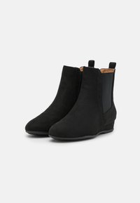 Anna Field Wide Fit Bottines compensées - black