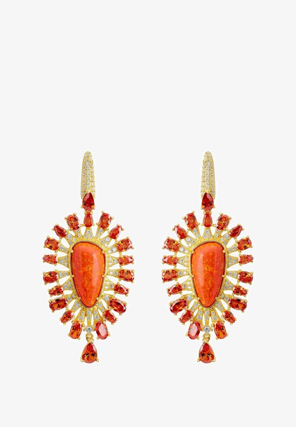 ANTONELLA FIRE OPAL DROP - Earrings - orange3
