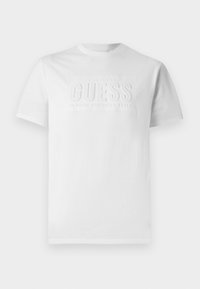 EMBOSSED LOGO TEE - Camiseta estampada - pure white