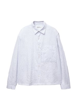 PULL&BEAR CREASED-EFFECT STRIPED - Hemd - white