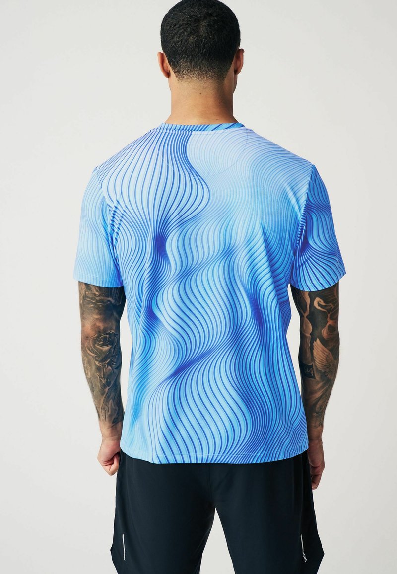 Next ACTIVE TIE DYE - T-shirts print - mottled dark blue
