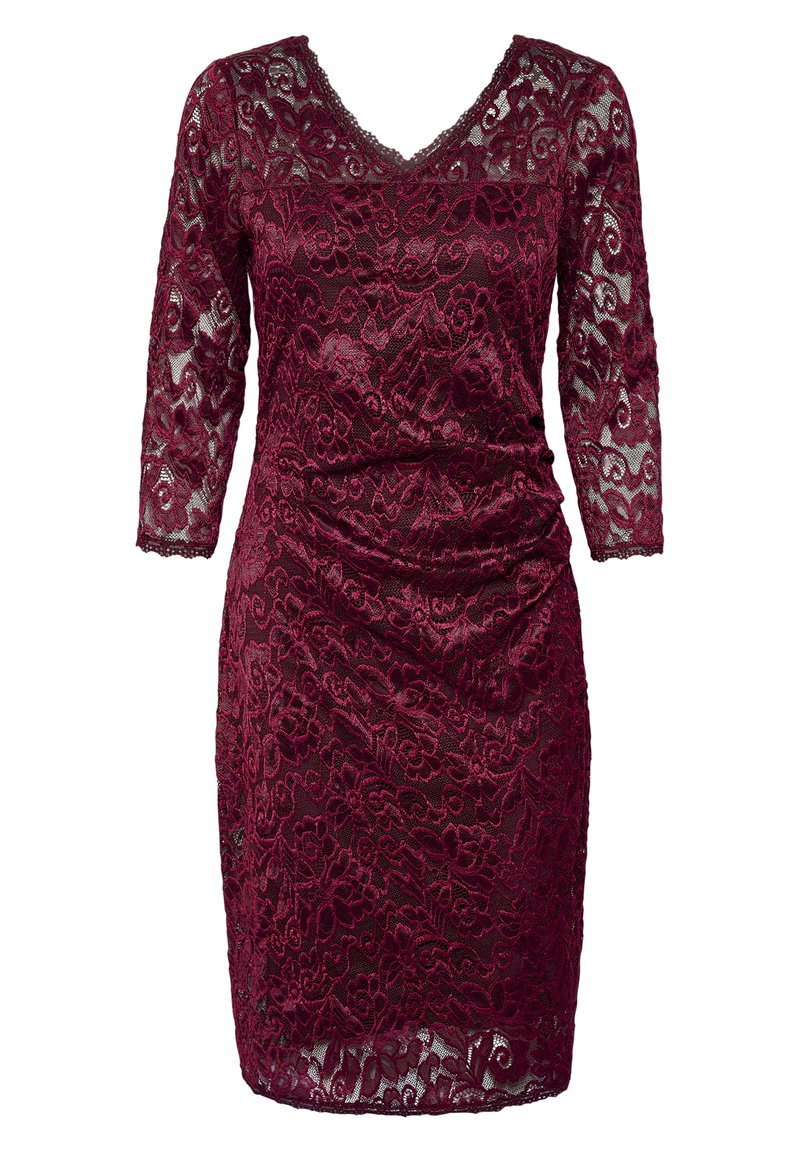 Kaffe Cocktailjurk bordeauxrood