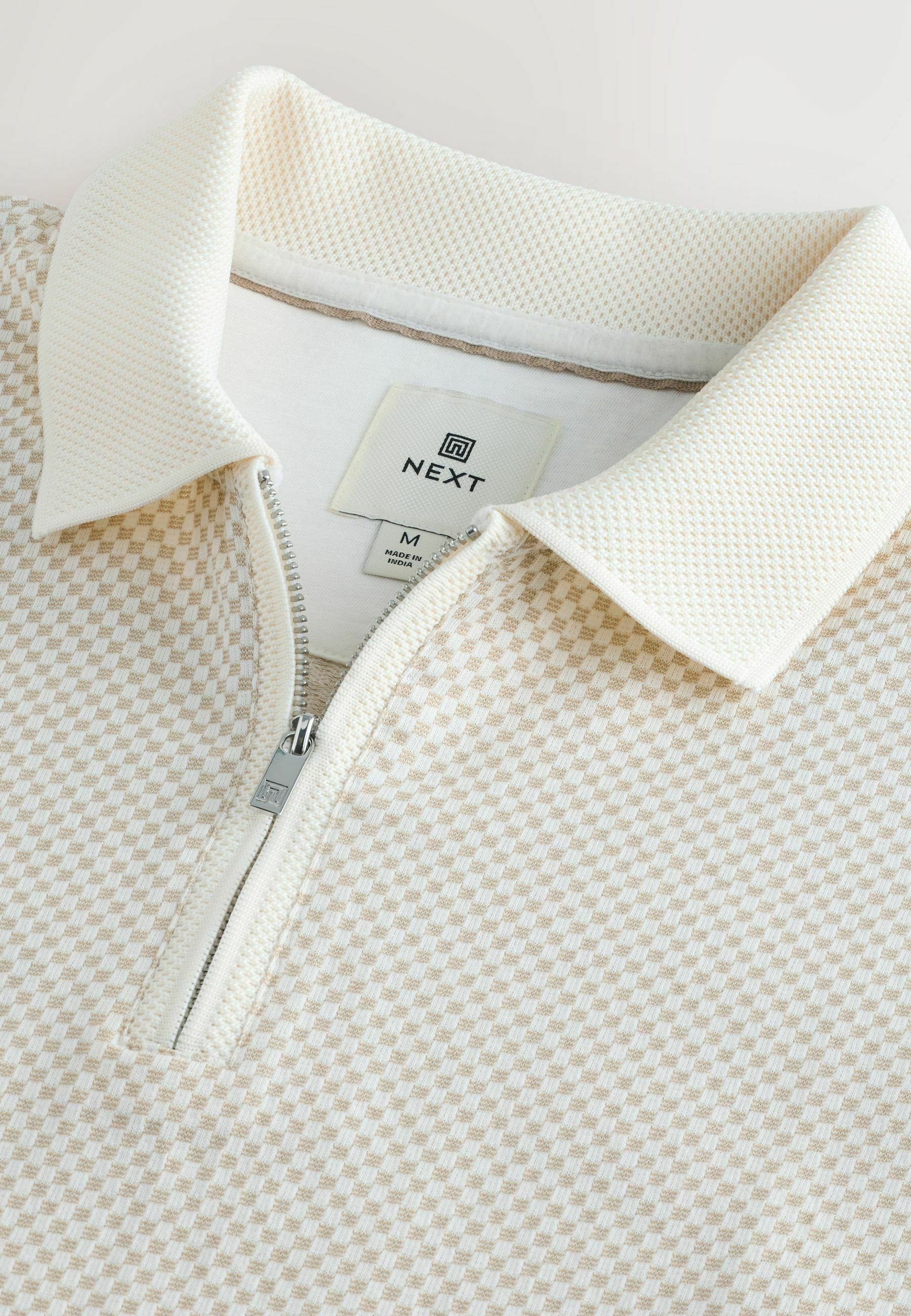 Next REGULAR FIT-QUARTER - Polo shirt - white - Zalando