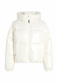 GLOSSY WATER REPELLENT - Piumino - ancient white