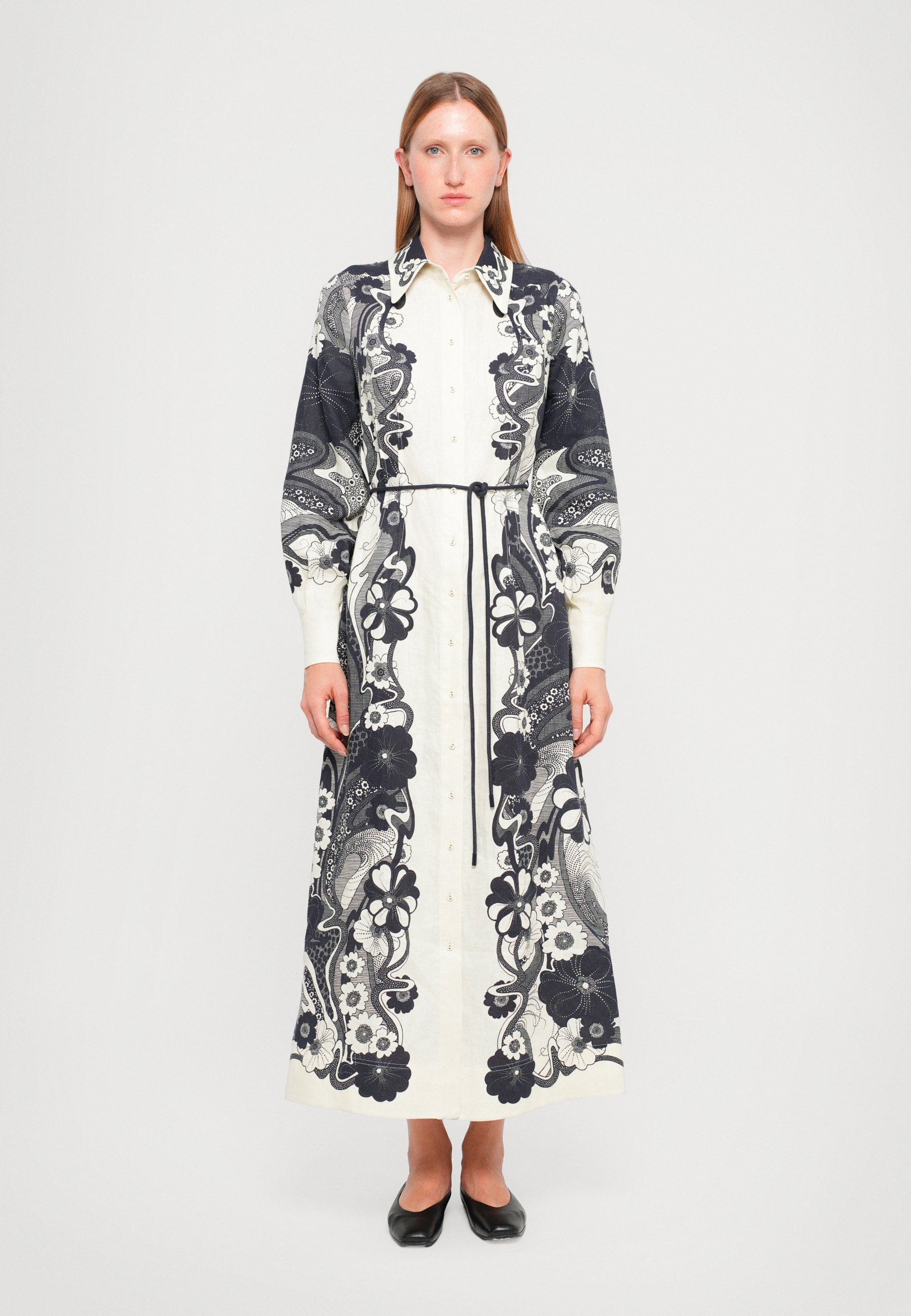 Alemais MICKEY - Shirt dress - navy/white - Zalando