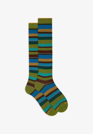 Gallo STRIPES - Kniestrümpfe - erba cioccolato