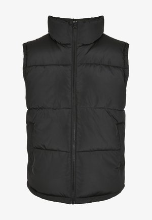 BLOCK PUFFER VEST - Waistcoat - black/black