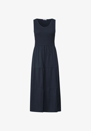 Street One, MIDI-KLEID MIT SMOK-OBERTEIL - Hverdagskjole - deep blue