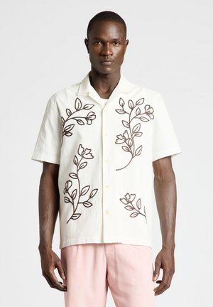 Calliope, CAMICIA FIORI - Chemise - bianco lana