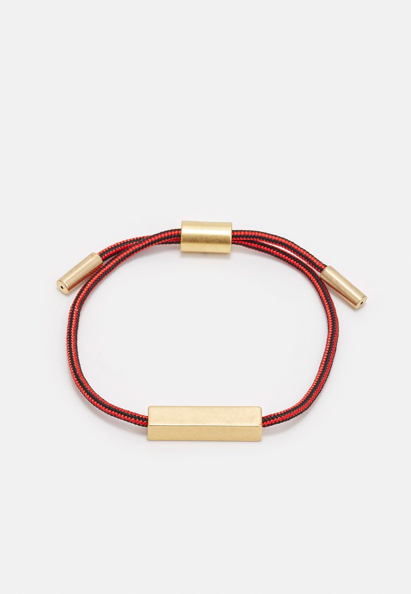 DKNY TUBE CORD SLIDER UNISEX Armband goldcoloured/red/rood