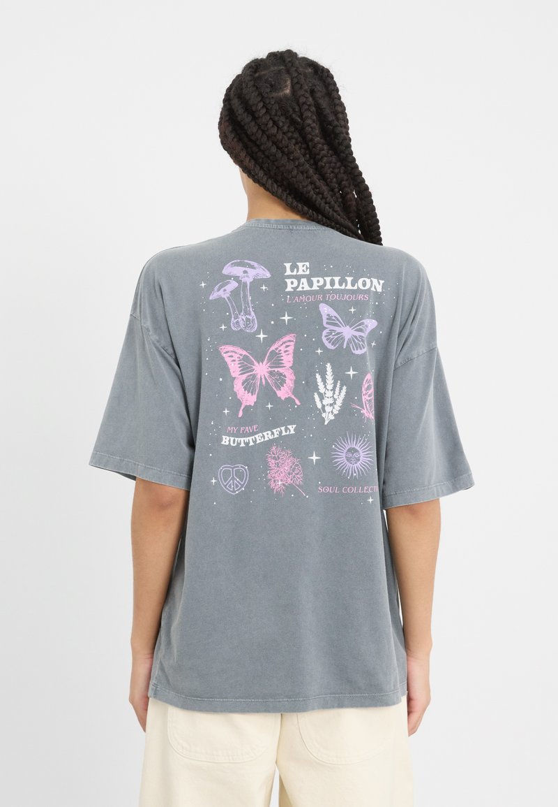 Even&Odd by Zalando - Tricou cu imprimeu - black/acid wash, Extindeți