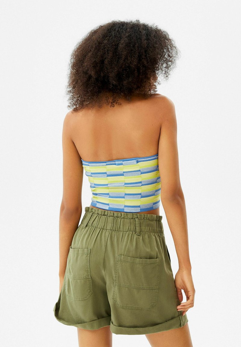 Damen T-Shirts | Bershka Top dark blue/dunkelblau - YY72967 Damen T-Shirts | Bershka Top dark blue/dunkelblau - YY72967