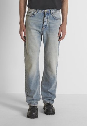 Antony Morato, JEANS BRAD FLARED STRAIGHT FIT IN RIGID BLUE DENIM - Straight leg jeans - blue denim
