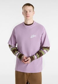 Vans BRUSH SCRIPT LOOSE FIT - T-Shirt print - lavender mist