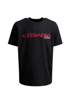Alessandro Zavetti, LINALLI T-SHIRT - T-shirt imprimé - black red white
