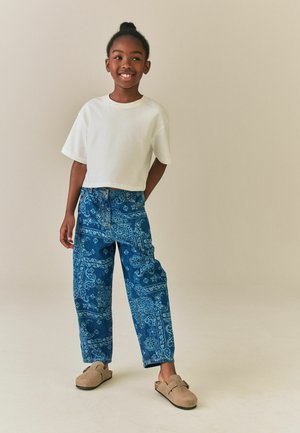 Next, PRINTED BARREL JEANS - Jeans Relaxed Fit - blue denim lazer
